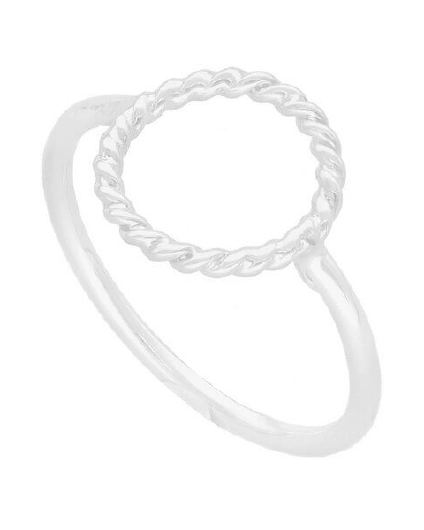 pakilia Silber Ring Kreis geflochten Fair-Trade und handmade – Ansicht 2