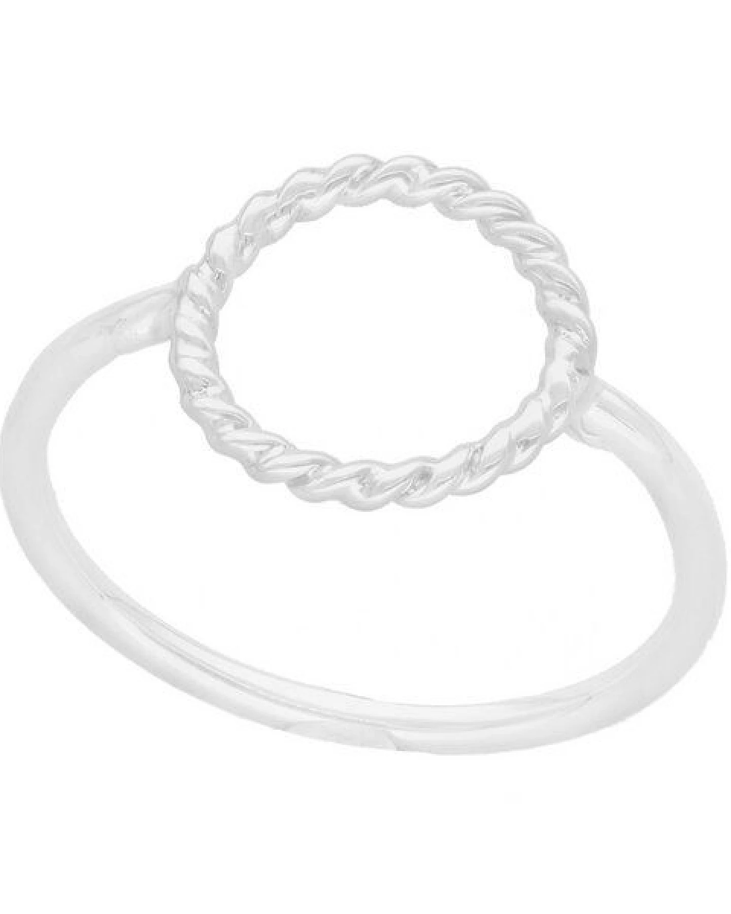 pakilia Silber Ring Kreis geflochten Fair-Trade und handmade – Ansicht 3