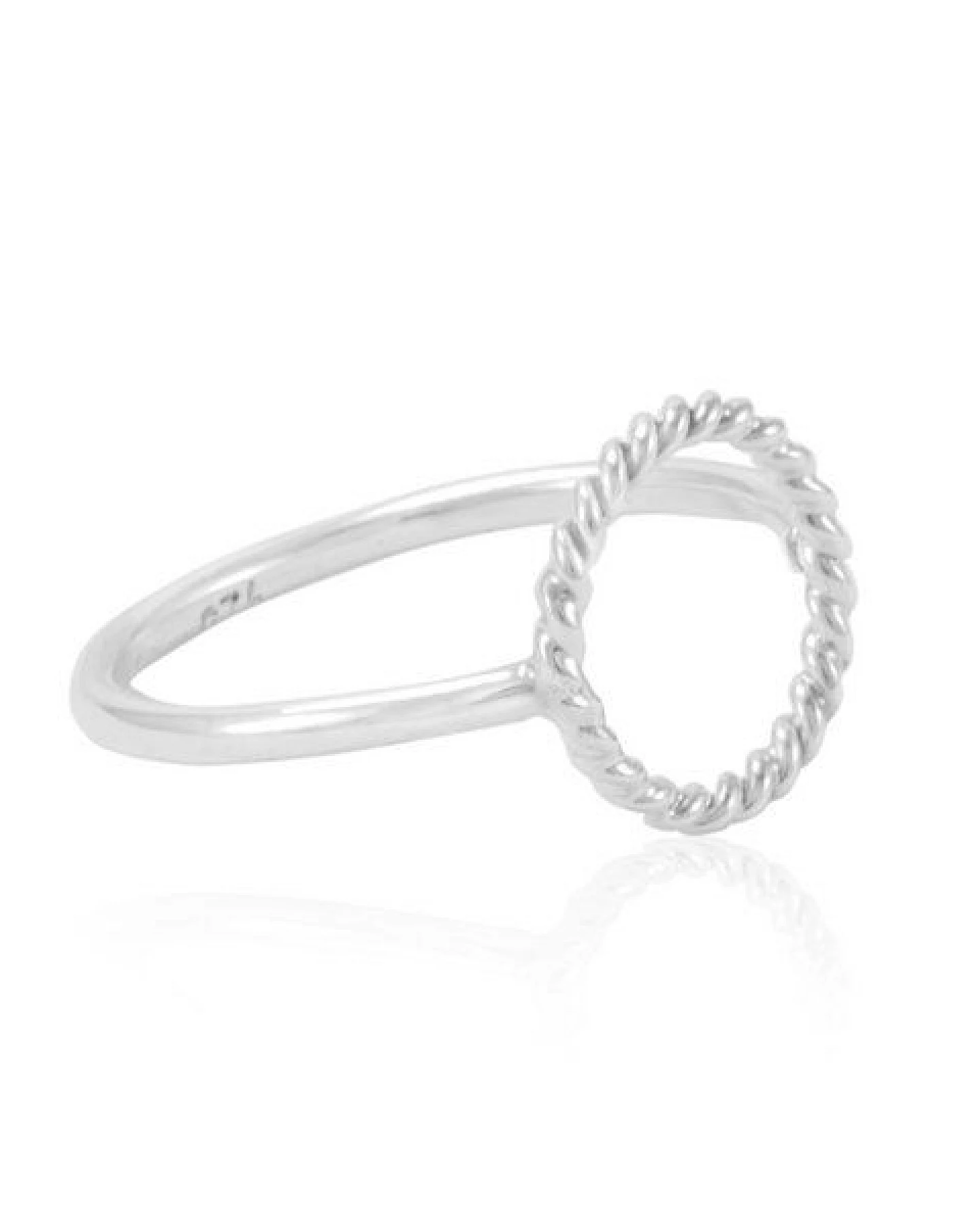 pakilia Silber Ring Kreis geflochten Fair-Trade und handmade – Ansicht 4