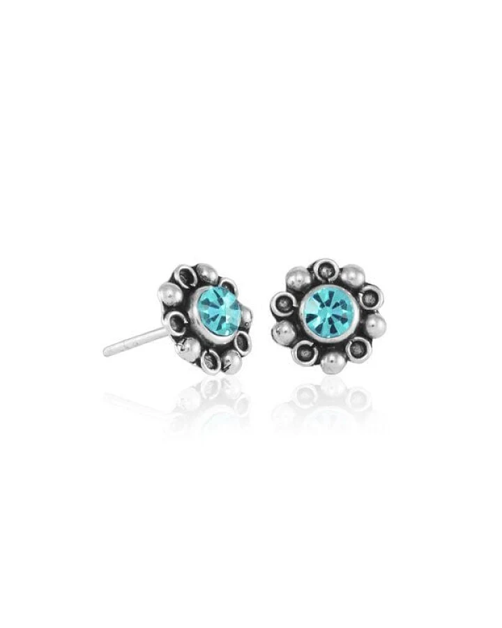 pakilia Silber Ohrstecker Blümchen Fair-Trade und handmade