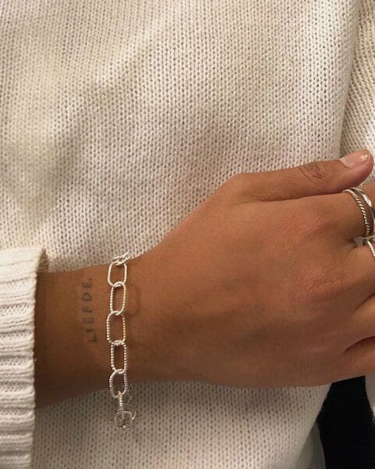 pakilia Silber Armband Kordel gedreht Fair-Trade und handmade – Ansicht 4