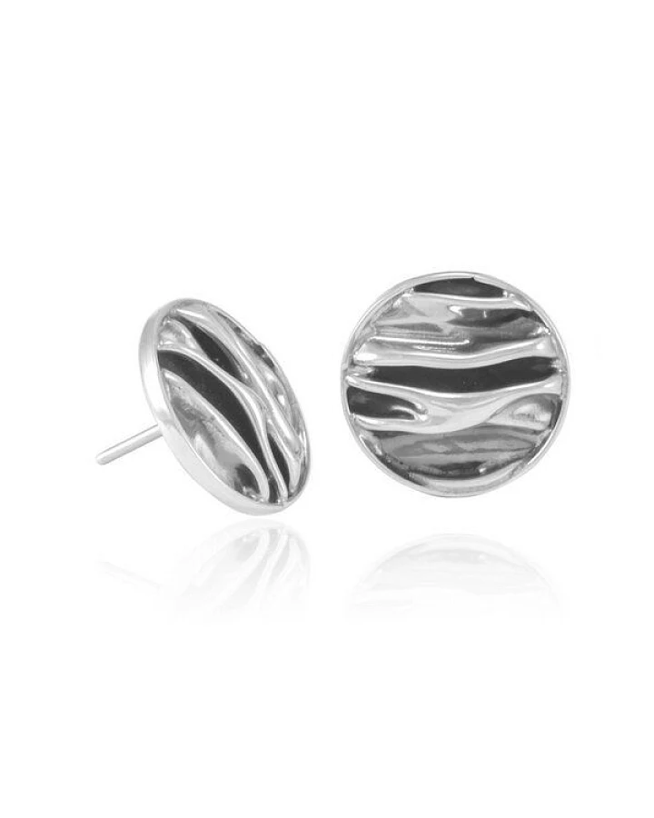 pakilia Silber Ohrringe Wellen rund Fair-Trade und handmade