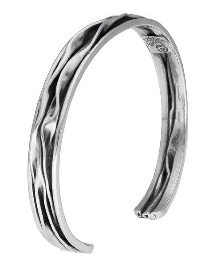 pakilia Silber Armband Wellen Fair-Trade und handmade