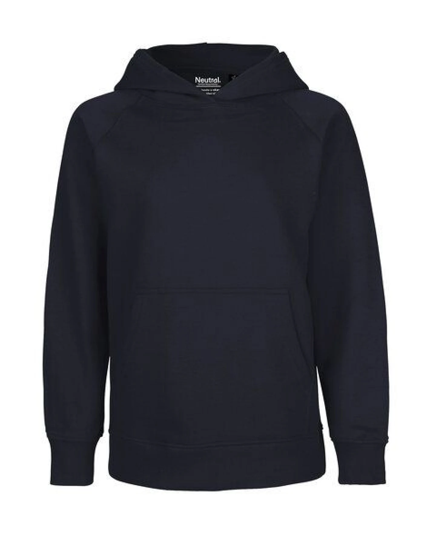 HANDGEDRUCKT "Galopp" Kinder Hoody aus reiner Biobaumwolle (kbA) Pferd – Ansicht 2