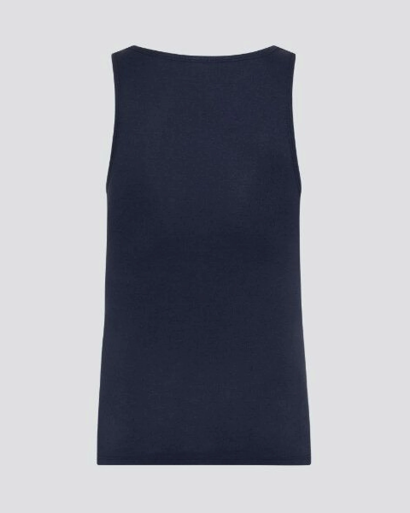 comazo|earth Fairtrade Shirt ohne Arm Feinripp, marine und bio-natur – Ansicht 4