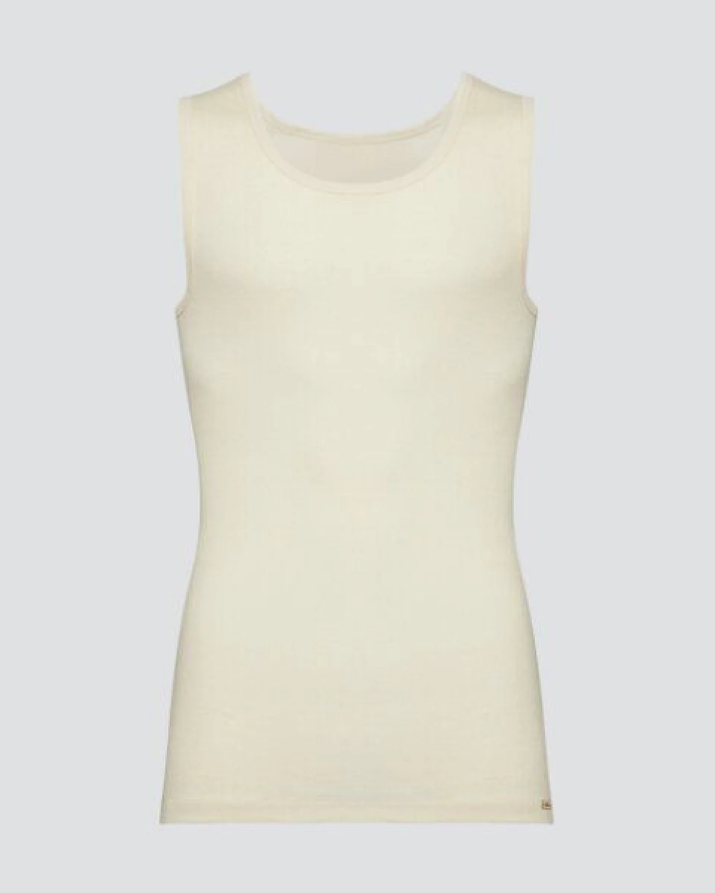 comazo|earth Fairtrade Shirt ohne Arm Feinripp, marine und bio-natur – Ansicht 4