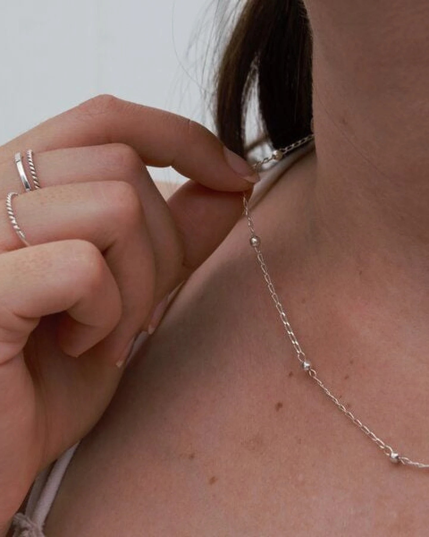 pakilia Silber Kette Perlen Fair-Trade und handmade – Ansicht 4