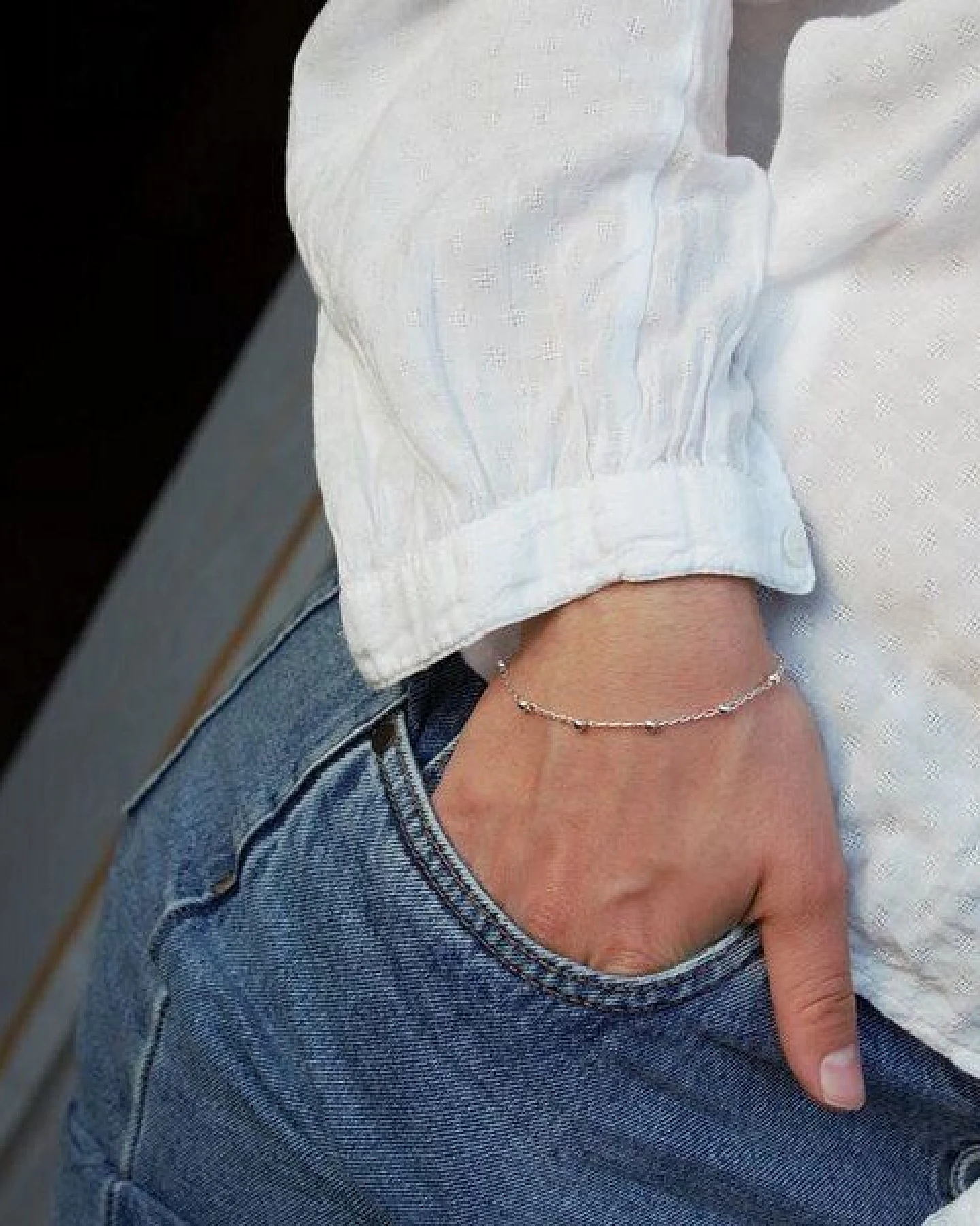 pakilia Silber Armband Perlen Fair-Trade und handmade – Ansicht 2