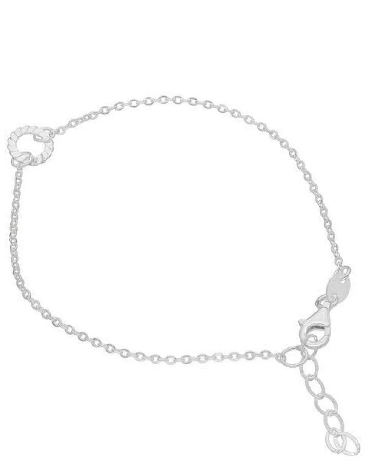 pakilia Silber Armband geflochterner Ring Fair-Trade und handmade