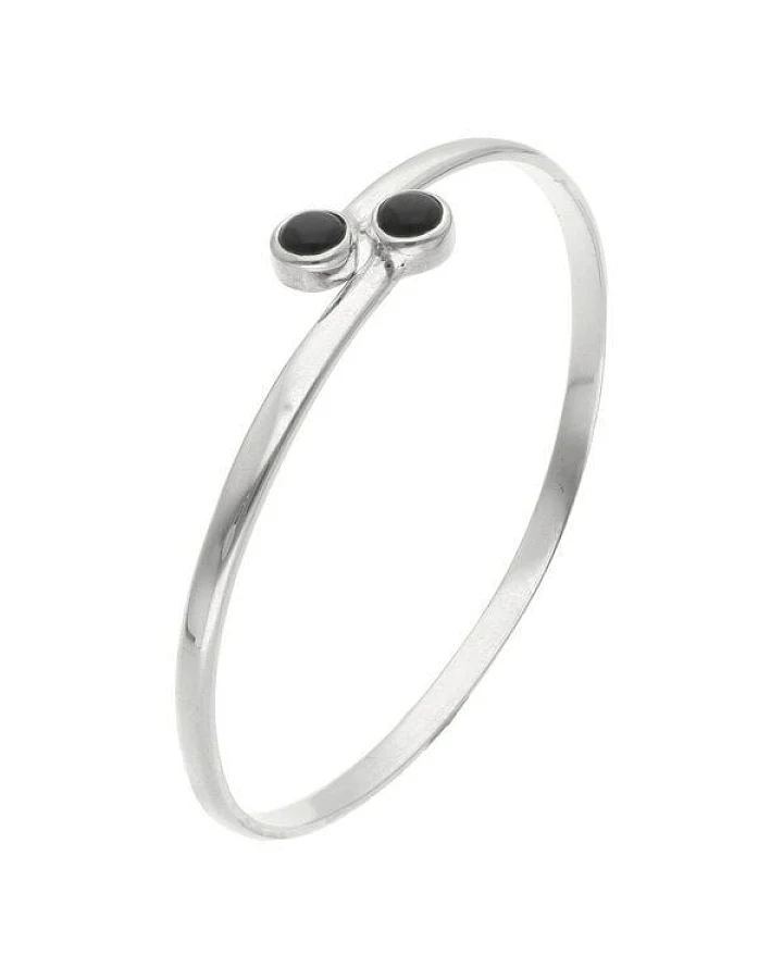 pakilia Silber Armband Obsidin Fair-Trade und handmade