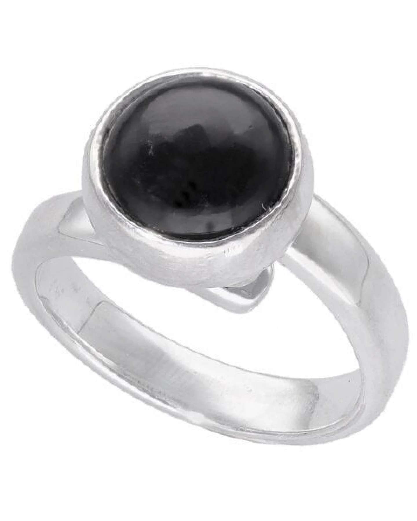 pakilia Silber Ring Obsidian Fair-Trade und handmade – Ansicht 3