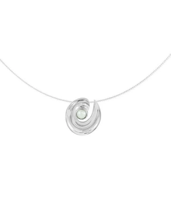 pakilia Silber Kette helikale Perle Fair-Trade und handmade