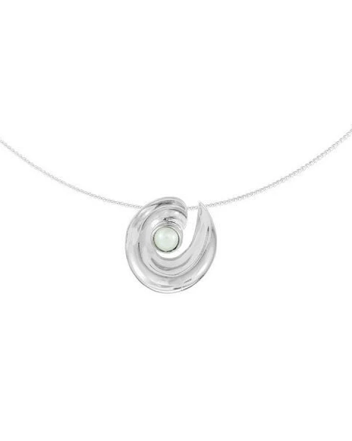 pakilia Silber Kette helikale Perle Fair-Trade und handmade