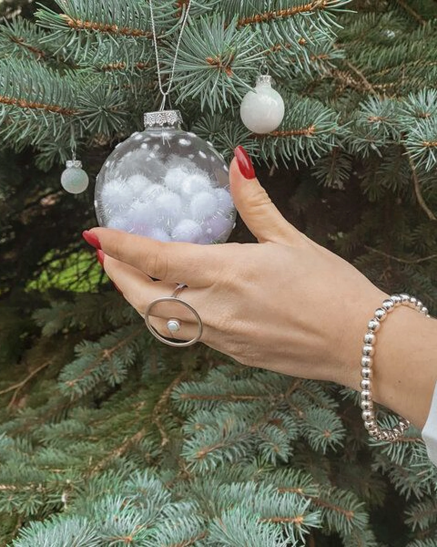 pakilia Silber Armband Silberkugeln Perlen Fair-Trade und handmade – Ansicht 2