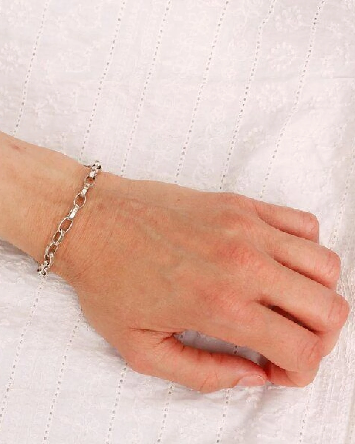 pakilia Silber Armband Gliederkette Fair-Trade und handmade – Ansicht 3