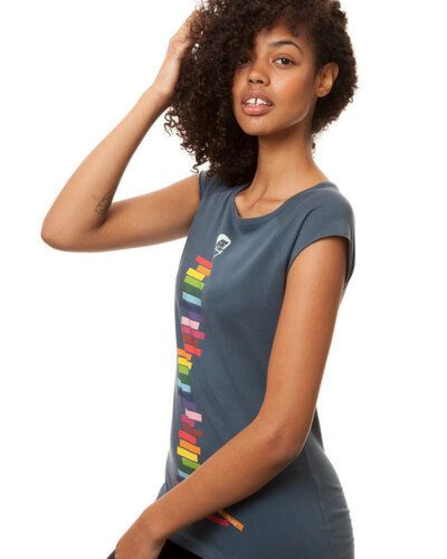 FellHerz Damen T-Shirt Books Girl Bio Fair – Ansicht 3