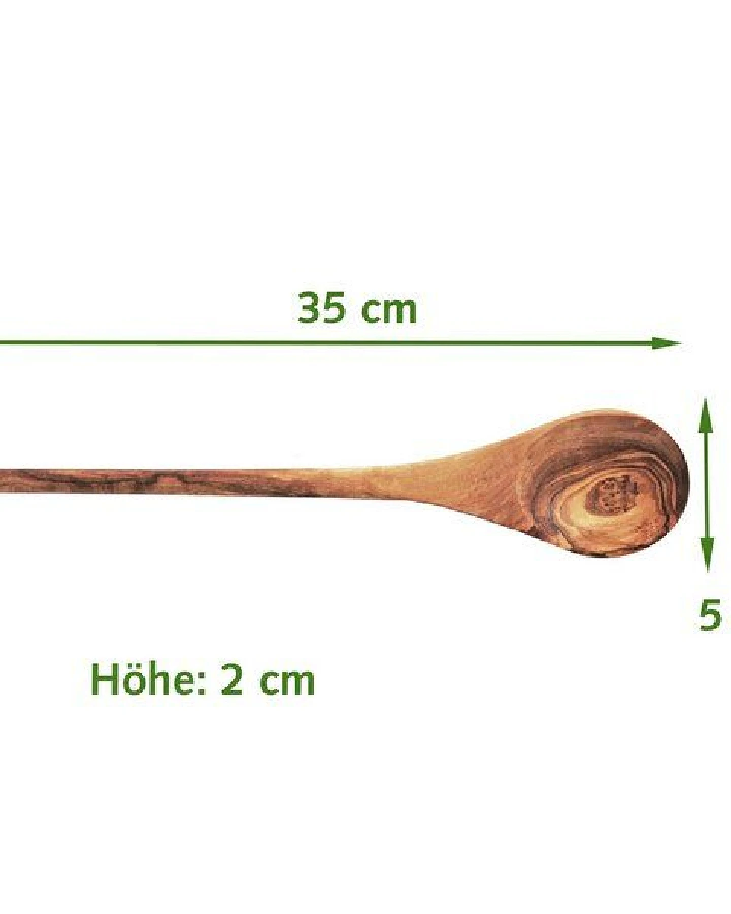 NATUREHOME Olivenholz Kochlöffel Holzlöffel verschiedene Größen 25 bis 42 cm – Ansicht 2