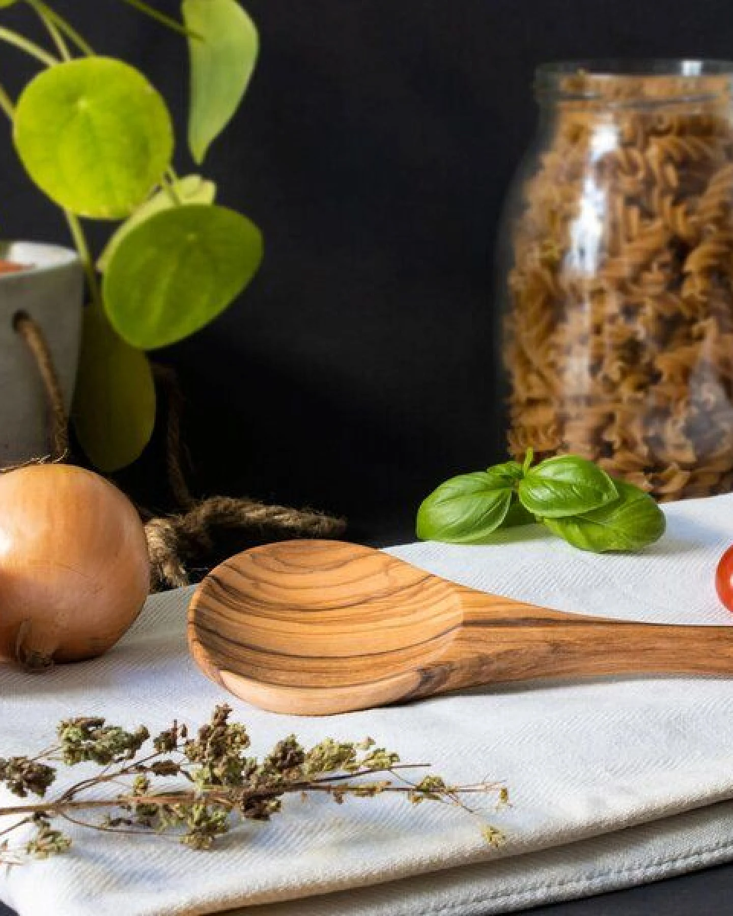 NATUREHOME Olivenholz Kochlöffel Holzlöffel verschiedene Größen 25 bis 42 cm – Ansicht 3