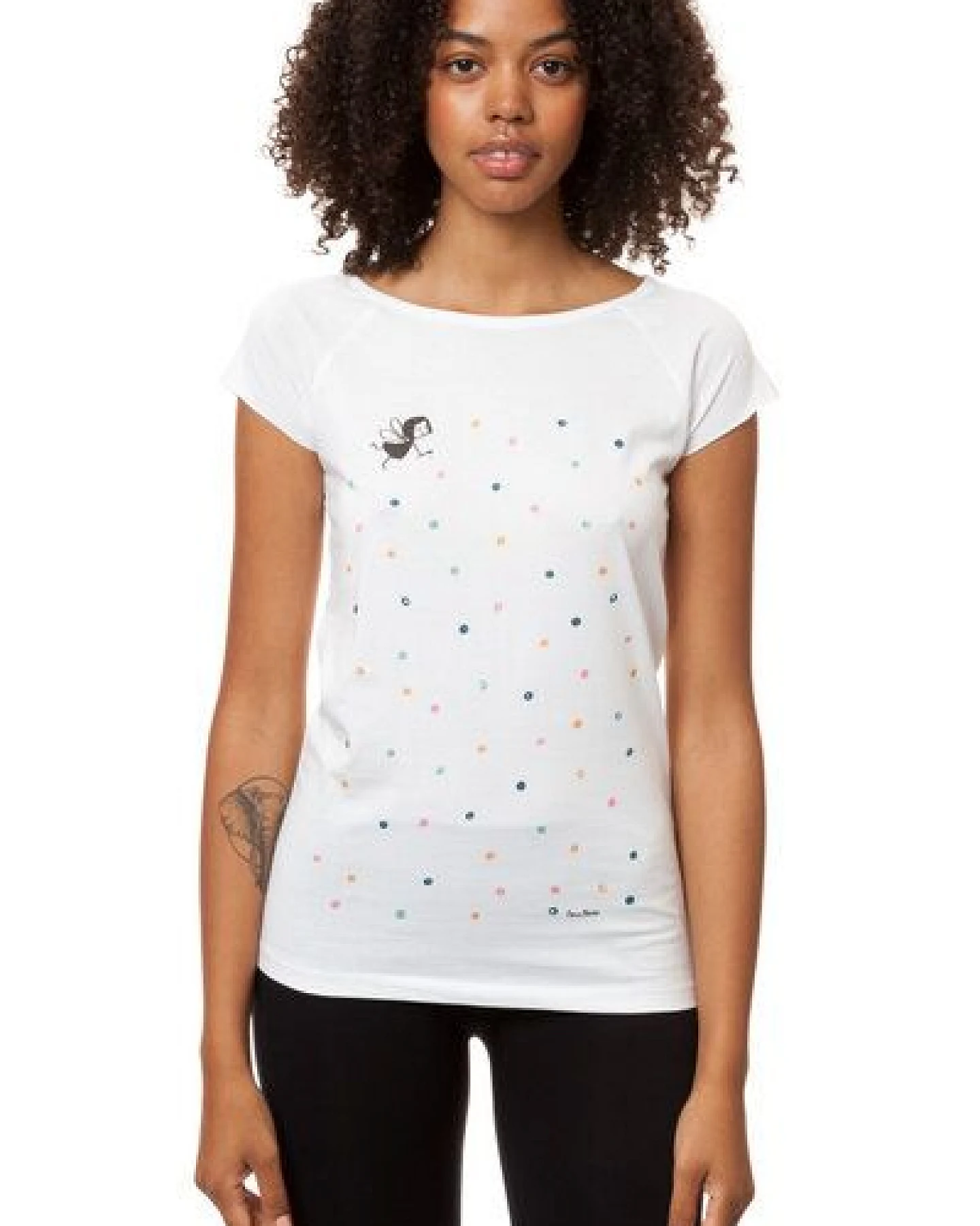 FellHerz Damen T-Shirt Konfettimädchen Bio Fair – Ansicht 2