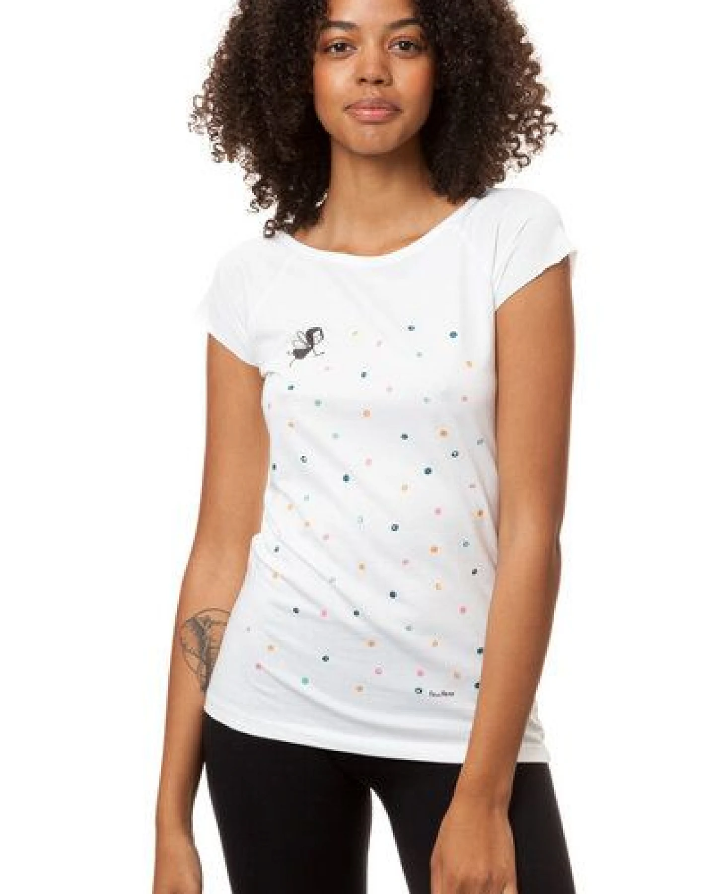 FellHerz Damen T-Shirt Konfettimädchen Bio Fair – Ansicht 4