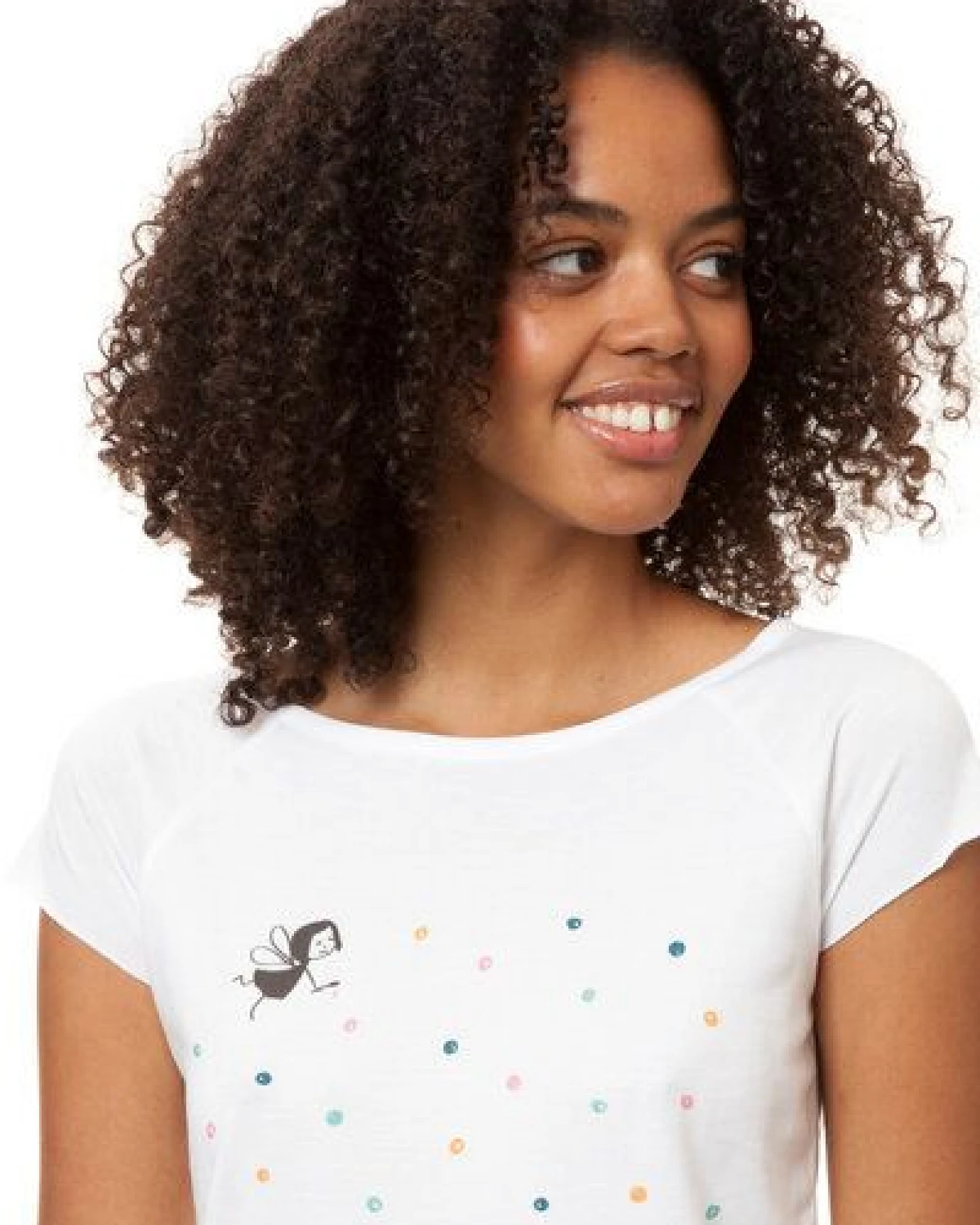 FellHerz Damen T-Shirt Konfettimädchen Bio Fair – Ansicht 2
