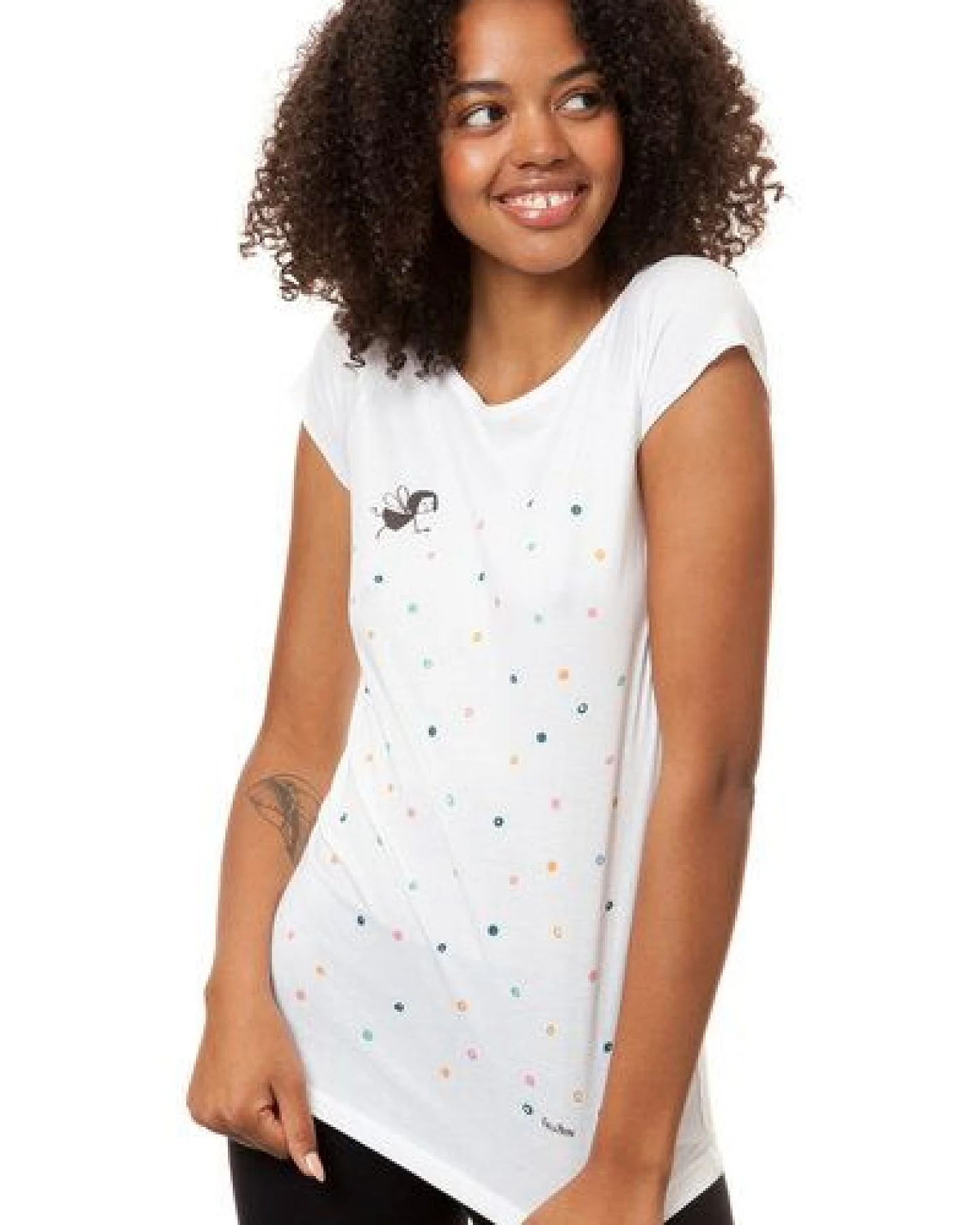 FellHerz Damen T-Shirt Konfettimädchen Bio Fair – Ansicht 4