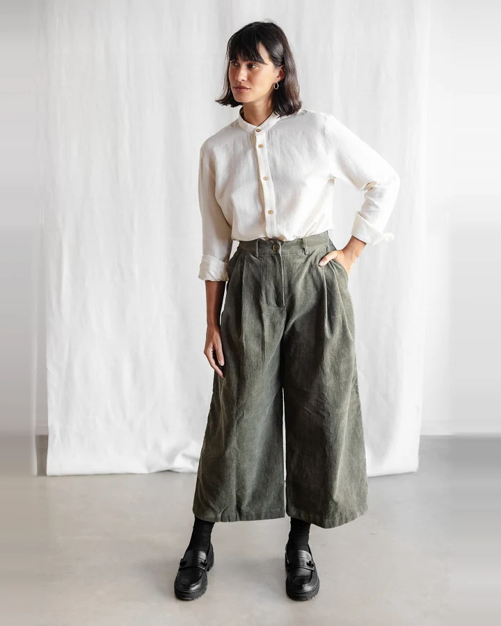Jyoti Fair Works Damen vegan Culotte Awa Pistazie Grün