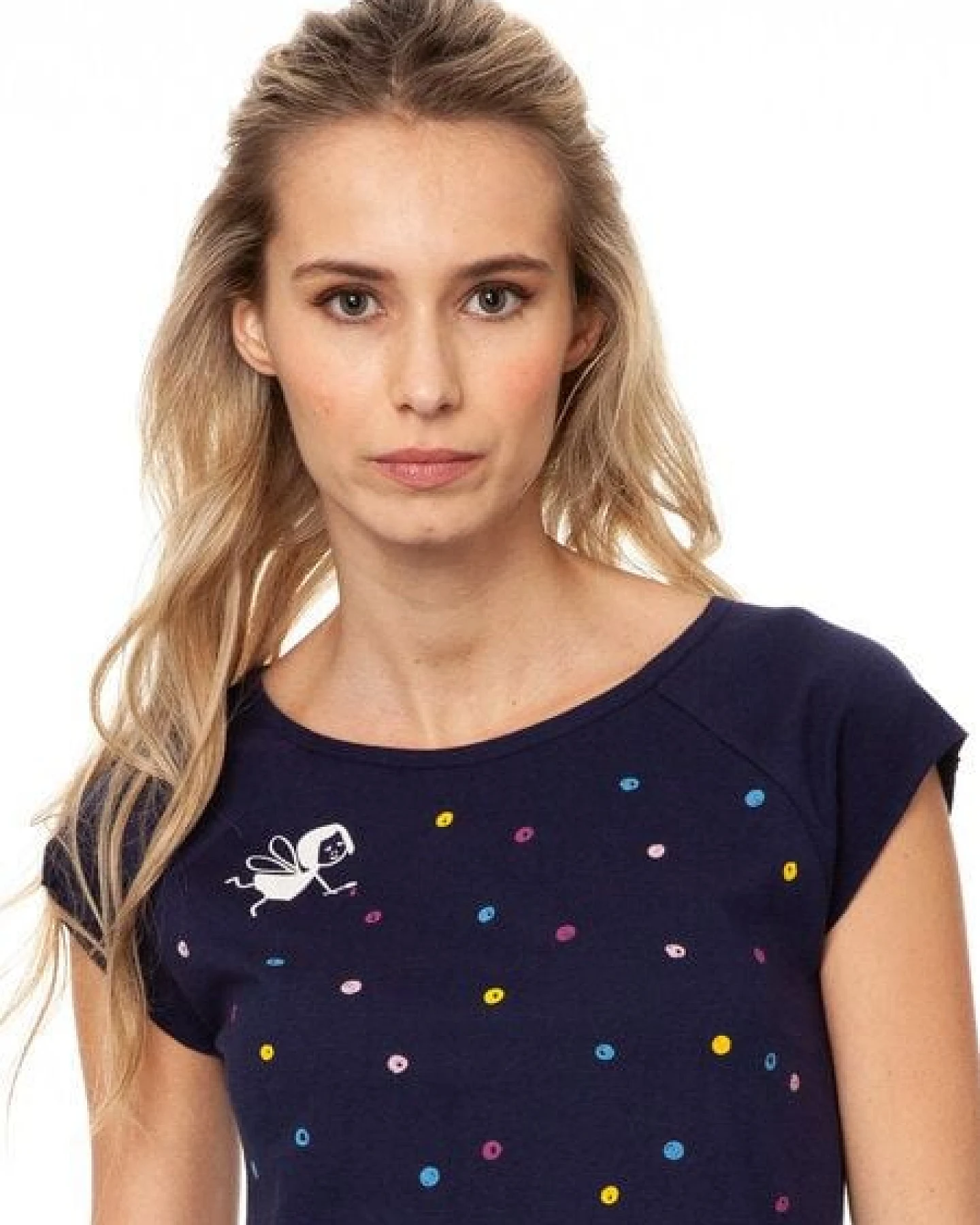 FellHerz Damen T-Shirt Konfettimädchen Bio Fair – Ansicht 4