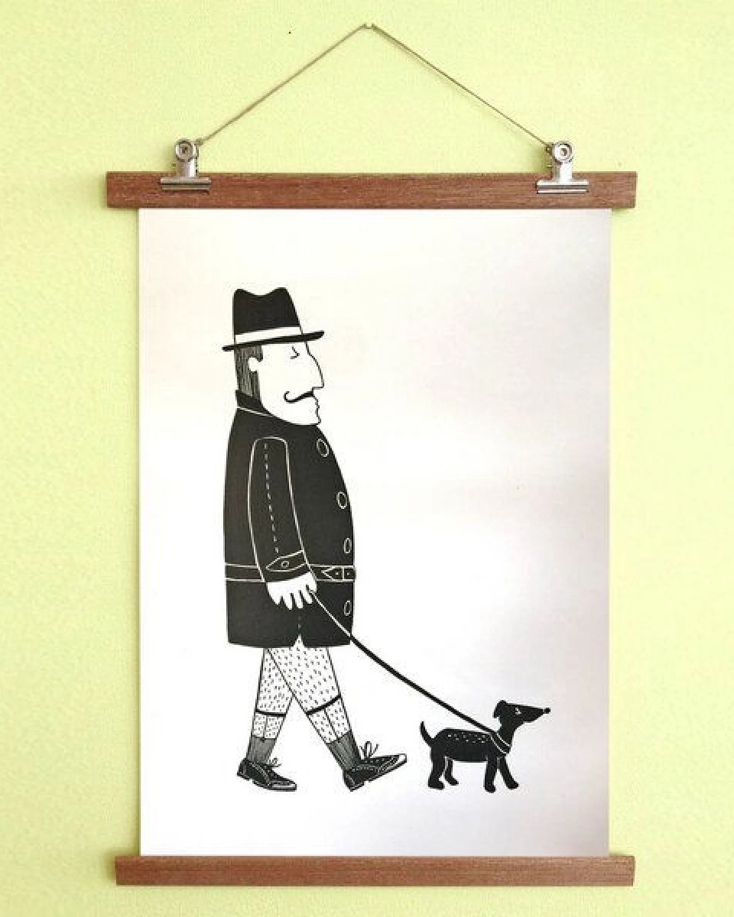 all the things we like Poster Herr mit Hund mit Aufhängung – Ansicht 2