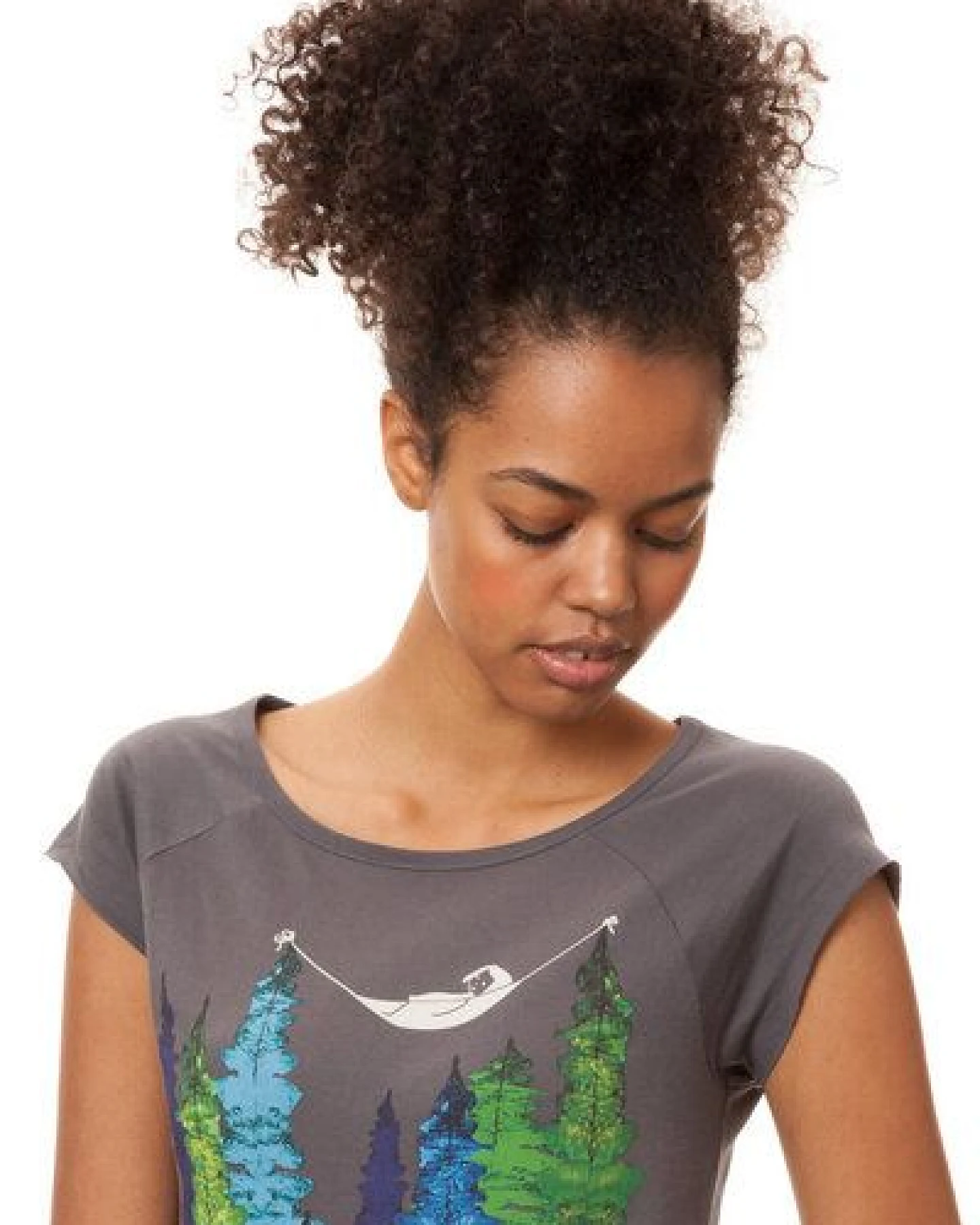 FellHerz Damen T-Shirt Wood Girl Bio Fair – Ansicht 2