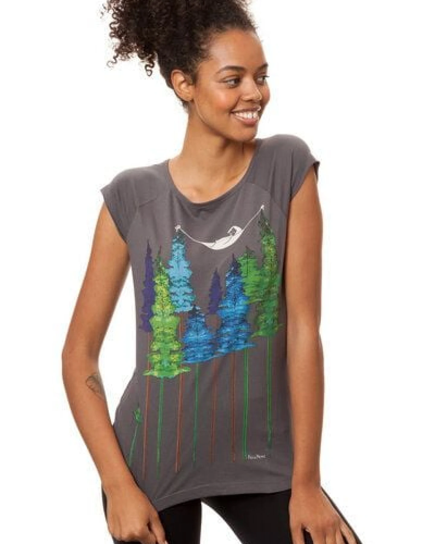 FellHerz Damen T-Shirt Wood Girl Bio Fair – Ansicht 4