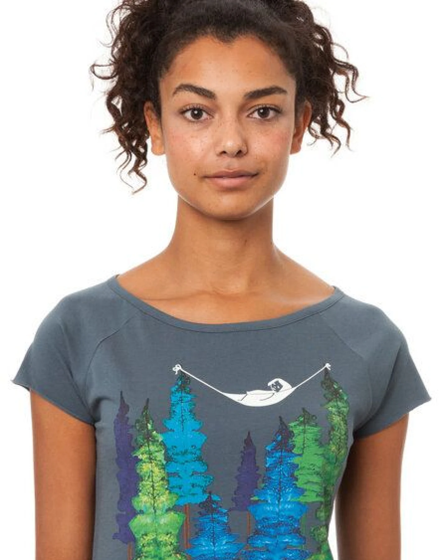 FellHerz Damen T-Shirt Wood Girl Bio Fair – Ansicht 2