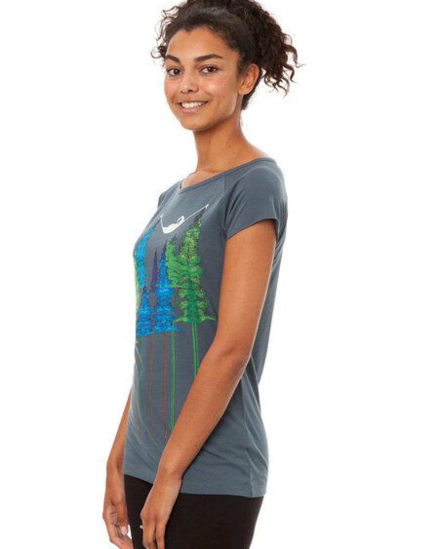 FellHerz Damen T-Shirt Wood Girl Bio Fair – Ansicht 3