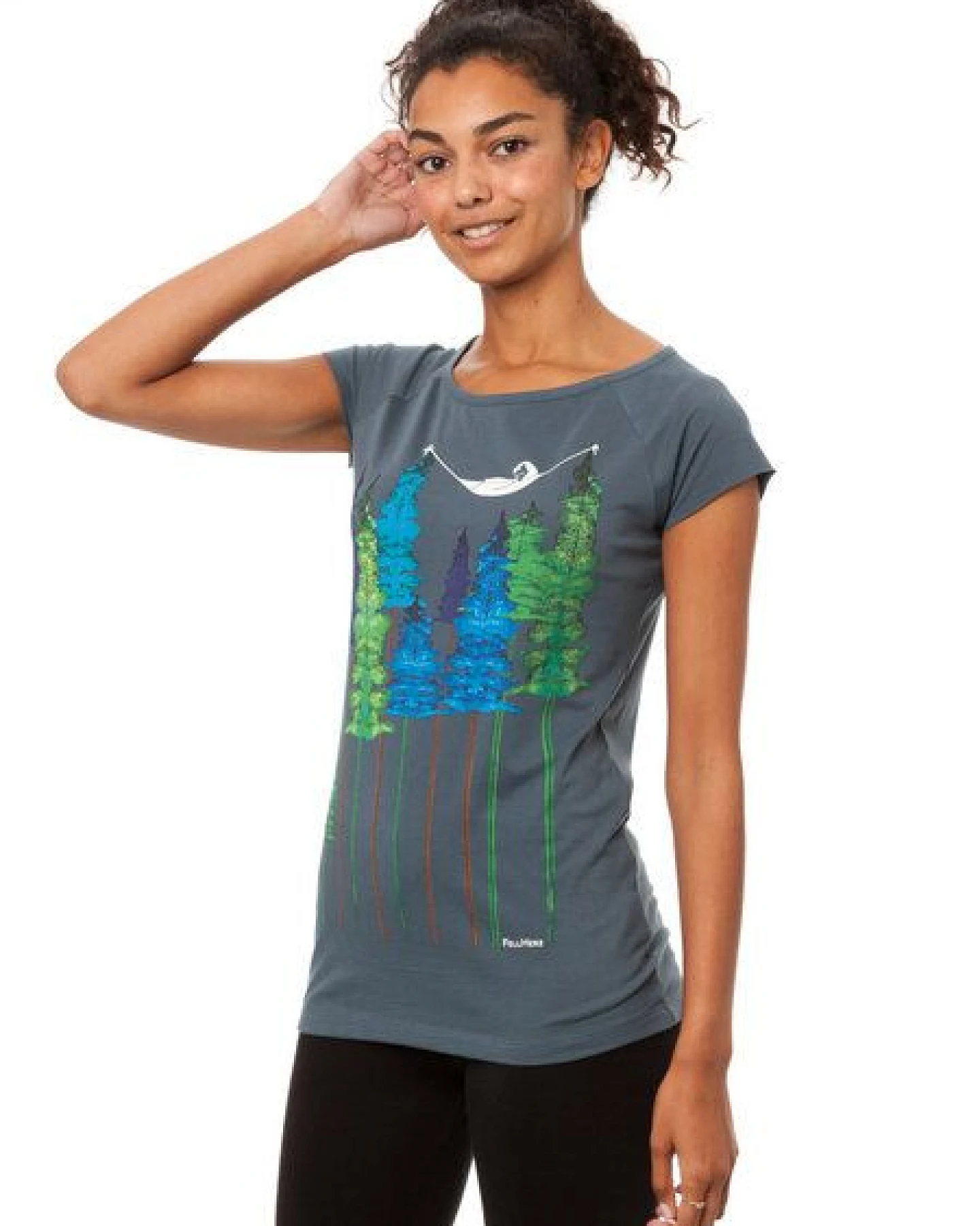 FellHerz Damen T-Shirt Wood Girl Bio Fair – Ansicht 4