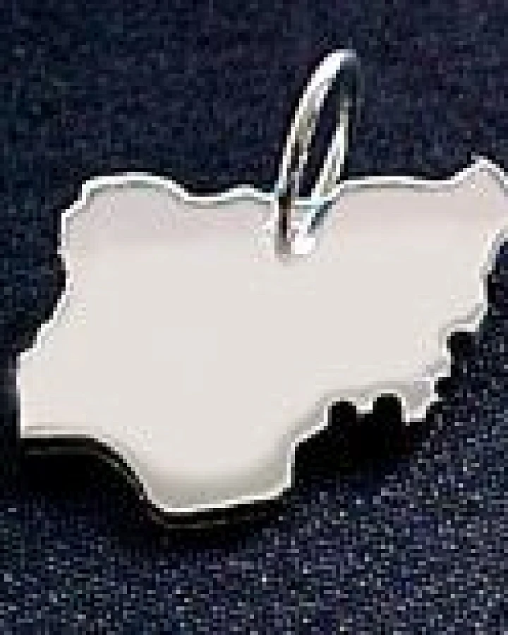 S.W.w. Schmuckwaren NIGERIA Kettenanhänger in 925 Silber
