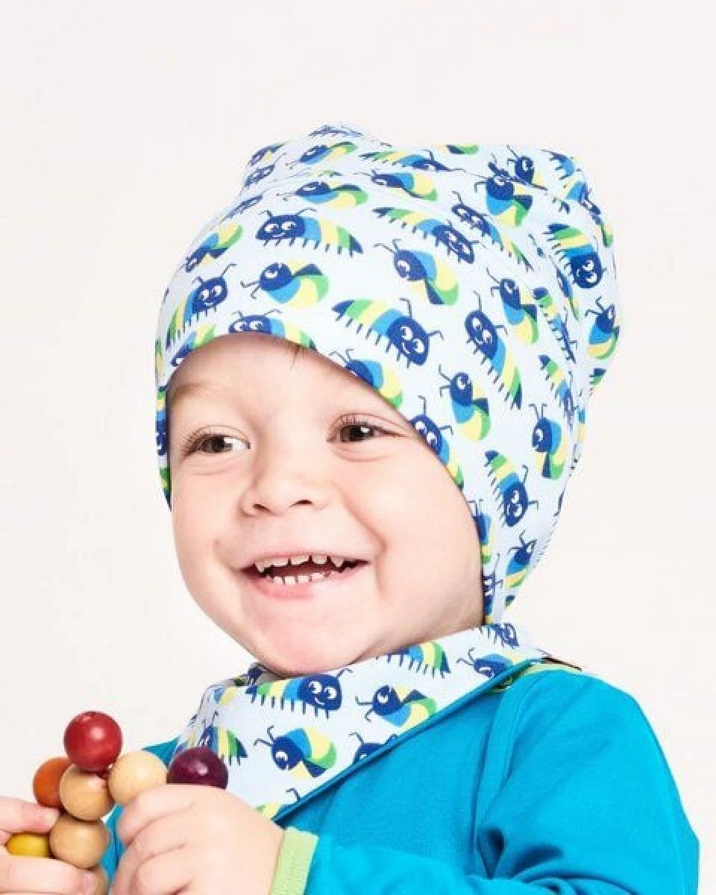 Cheeky Apple Gefütterte Mütze "Little Munkelus" aus 95% Bio-Baumwolle, 5% Elasthan – Ansicht 3