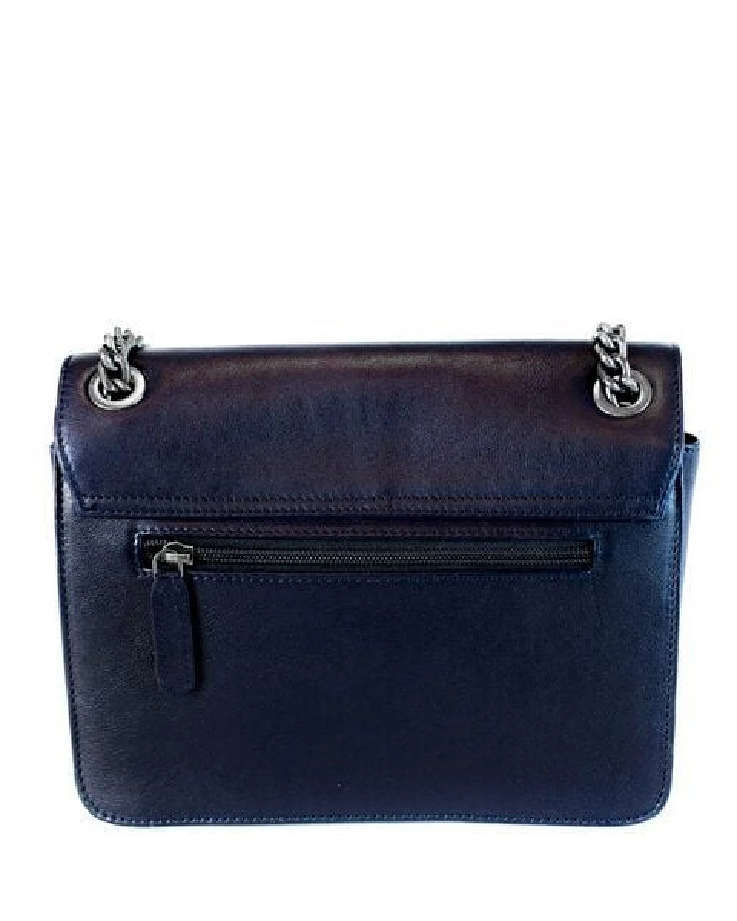 manbefair CLUTCH JANICE IN CHAINS Eco-Leder blau – Ansicht 3