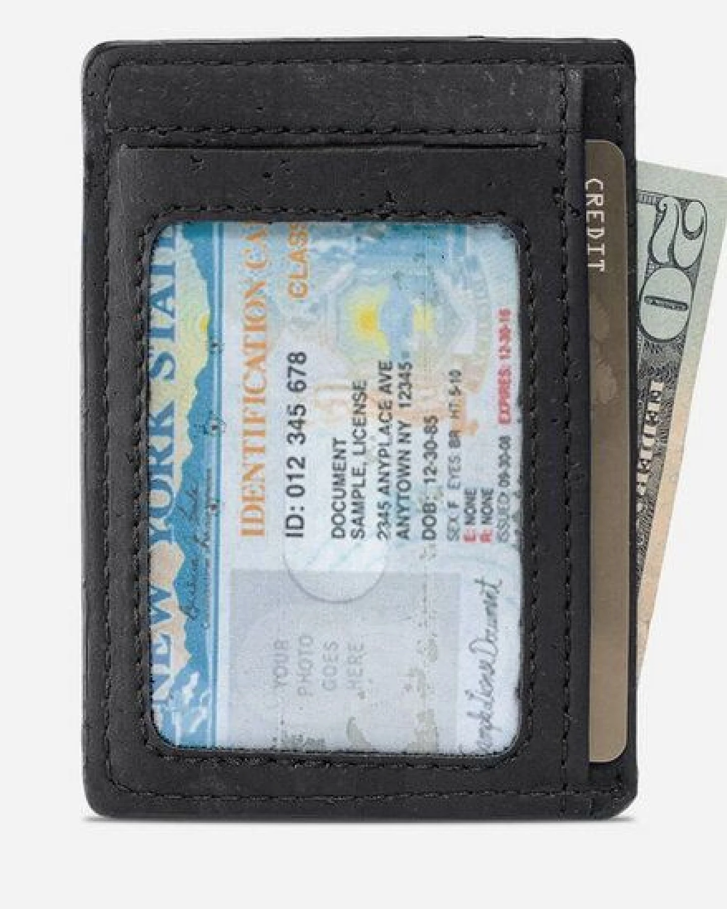 corkor Schmales Portemonnaie - Kartenhalter aus Kork - CK122 – Ansicht 3