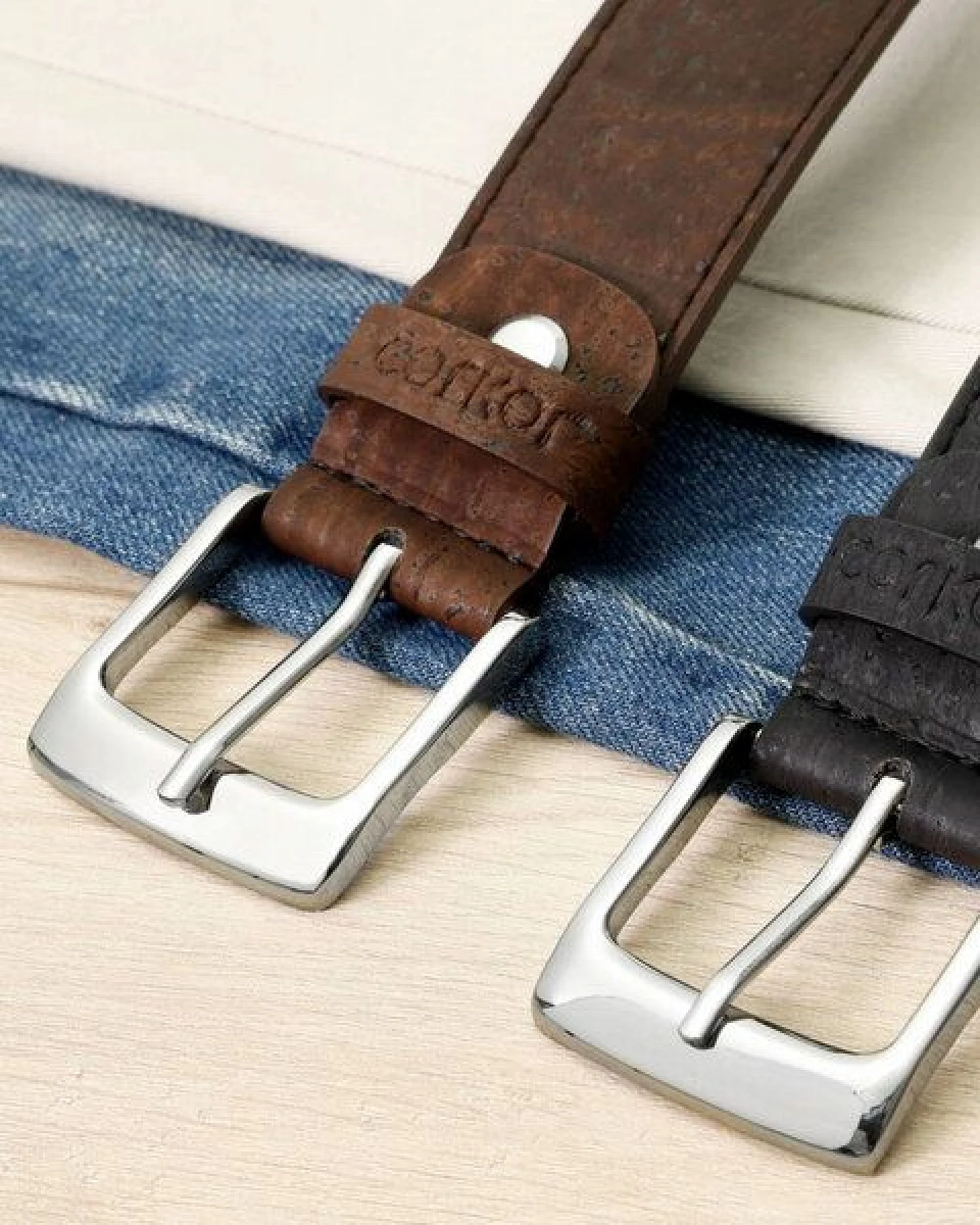 corkor Gürtel aus Kork Gürtel - 3,5cm Breit - CK255 – Ansicht 4