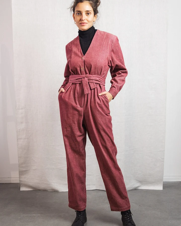 Jyoti - Fair Works Damen vegan Jumpsuit Keerthi Altrosa