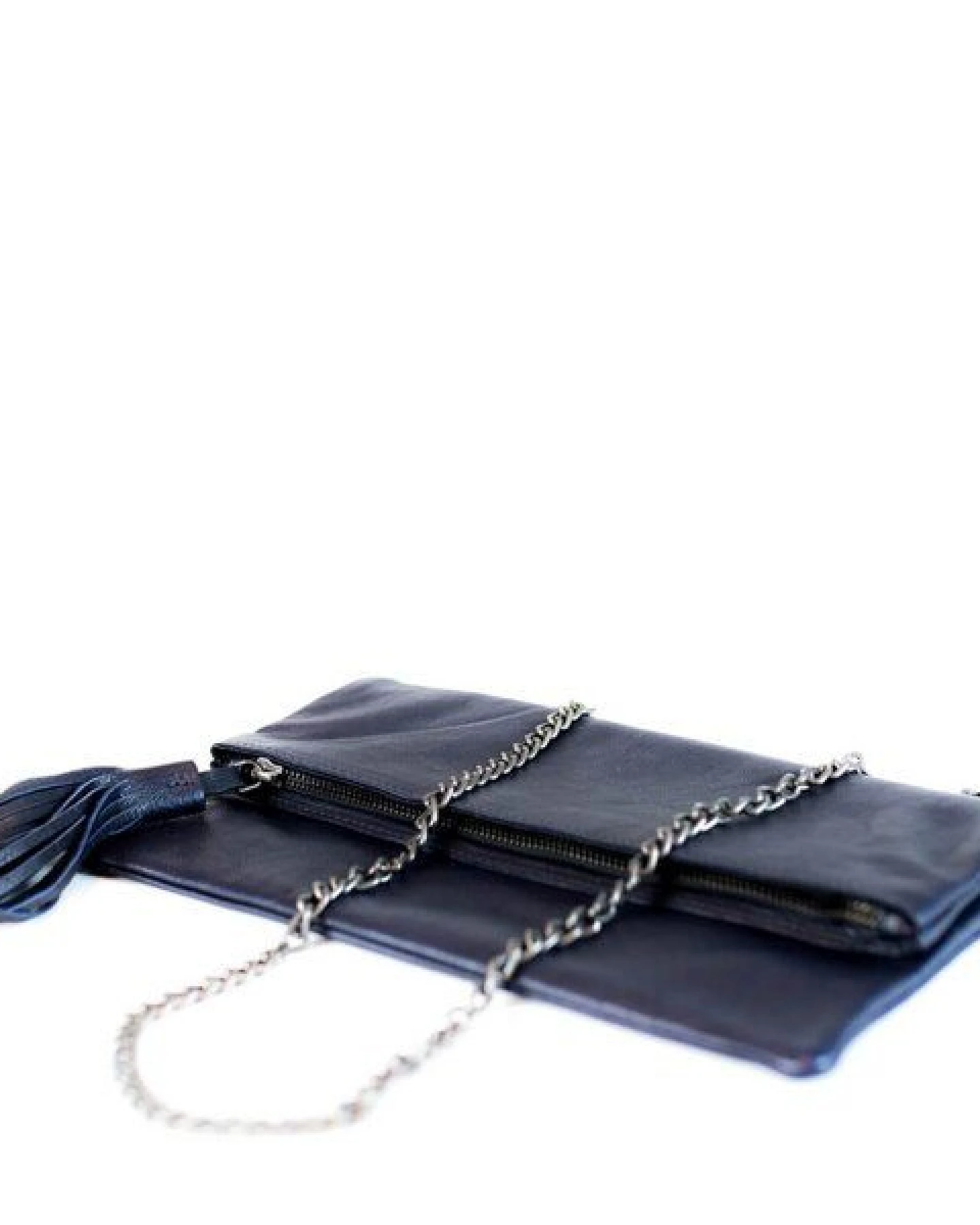 manbefair FALT-CLUTCH ALLY Eco-Leder blau – Ansicht 2
