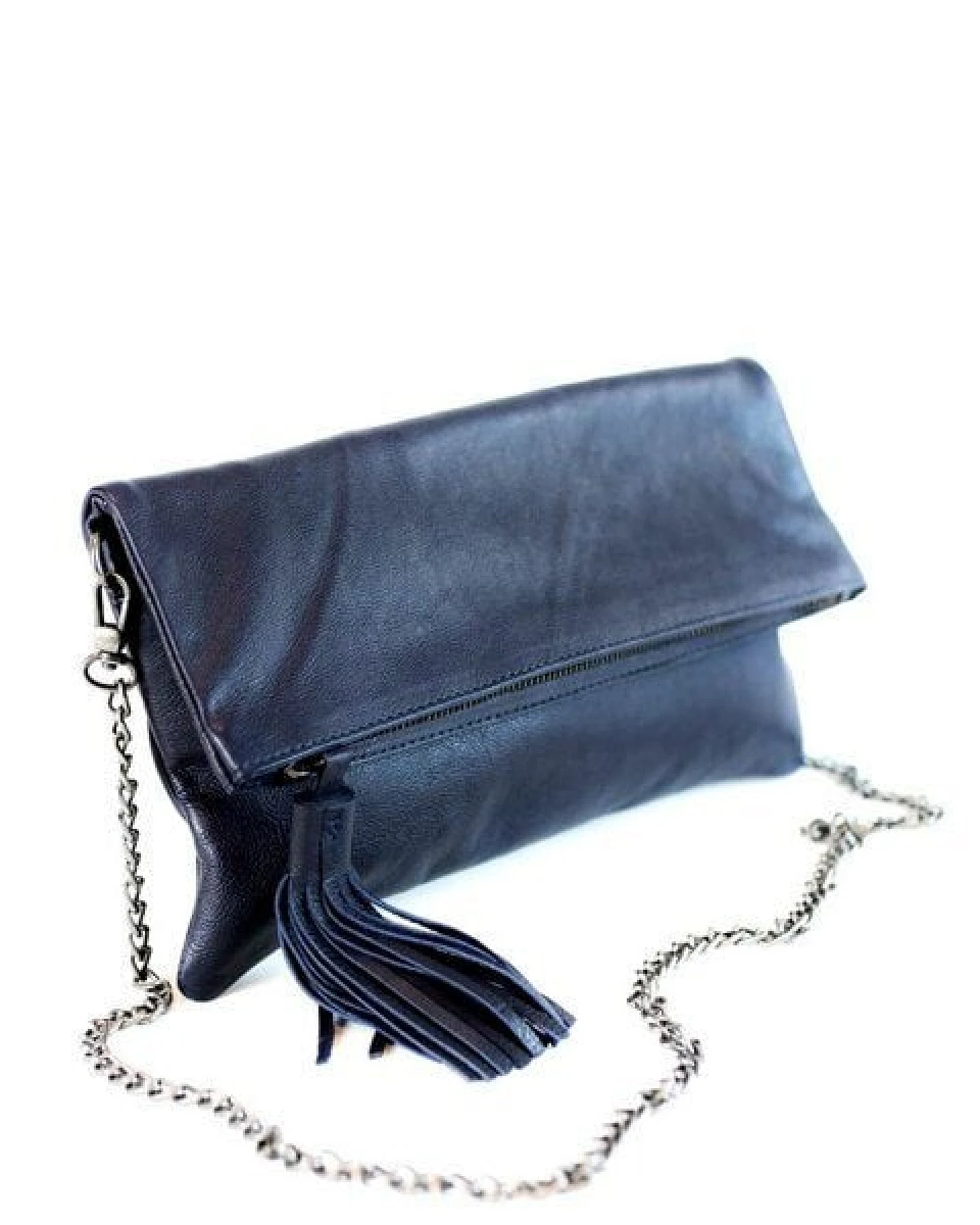 manbefair FALT-CLUTCH ALLY Eco-Leder blau – Ansicht 4