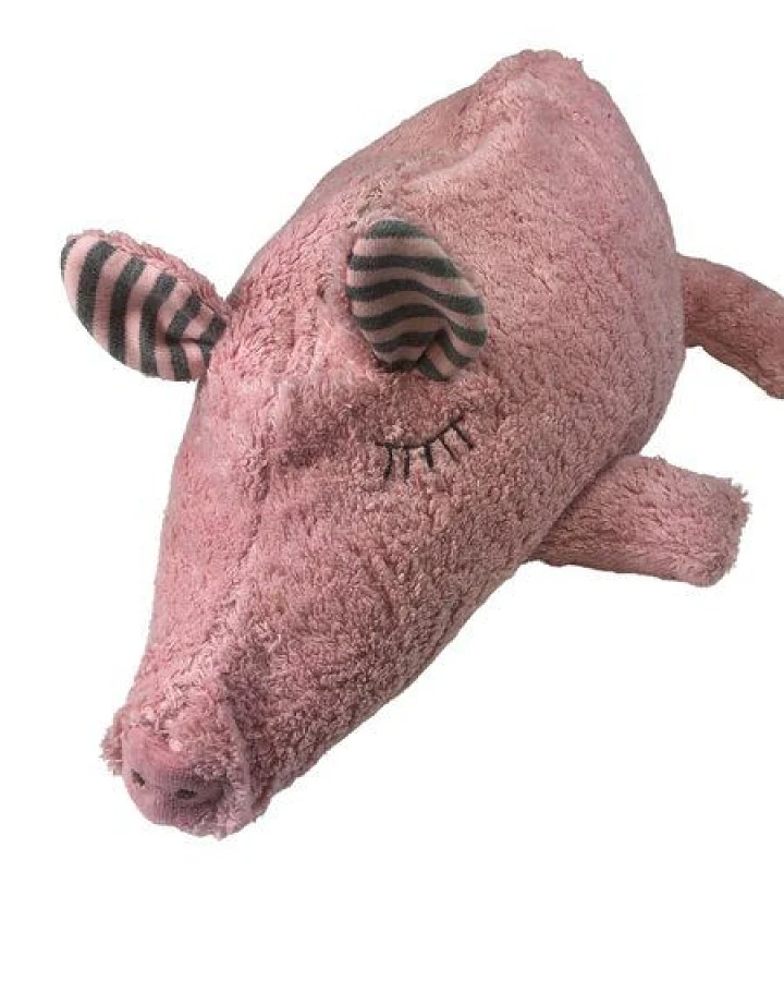 Pat und Patty Bio Kuschelkissen "Schwein", rosa, 100 % Baumwolle kbA/GOTS