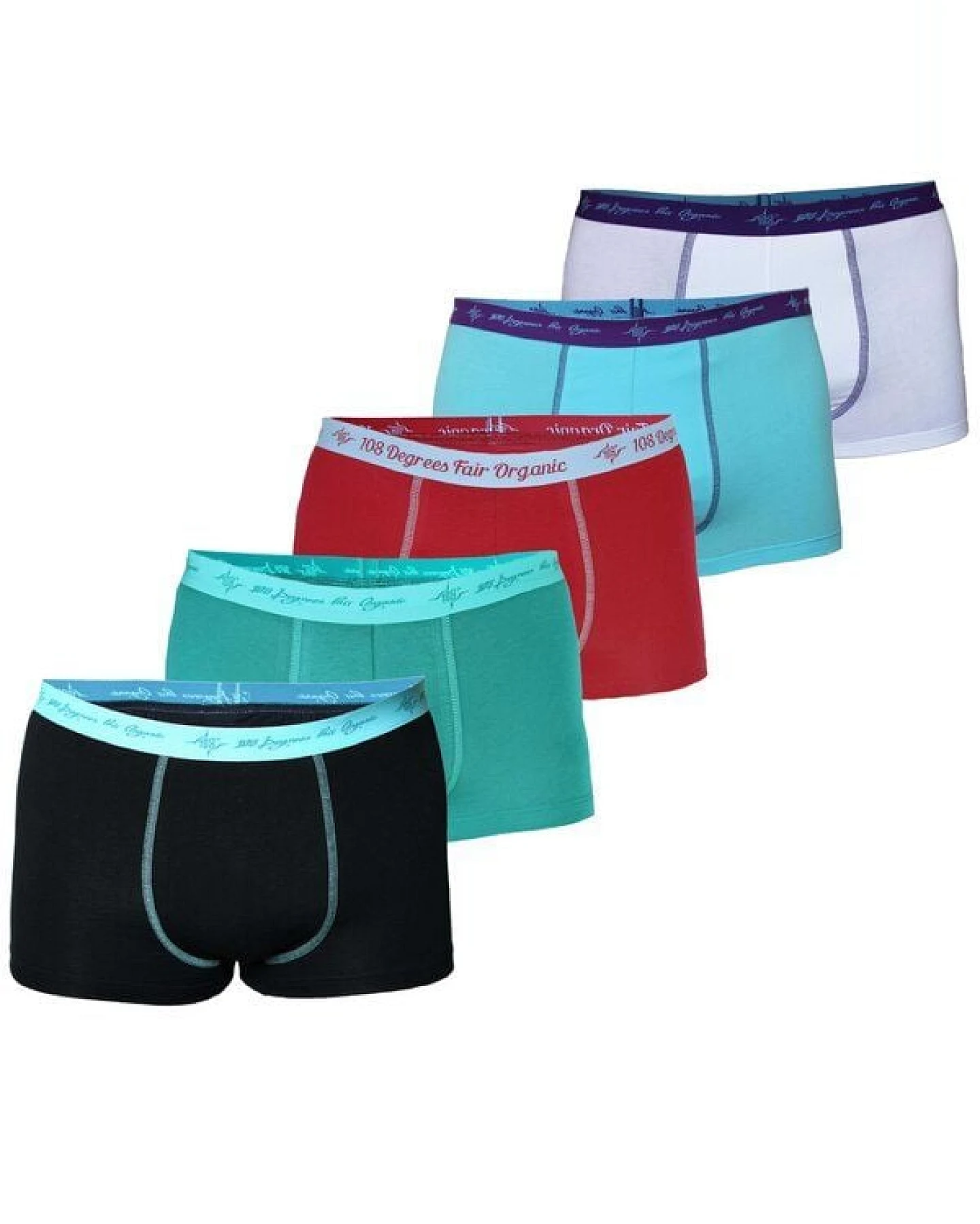 108 Degrees 10er Mix Herren Retro Pants GOTS, Fairtrade – Ansicht 2