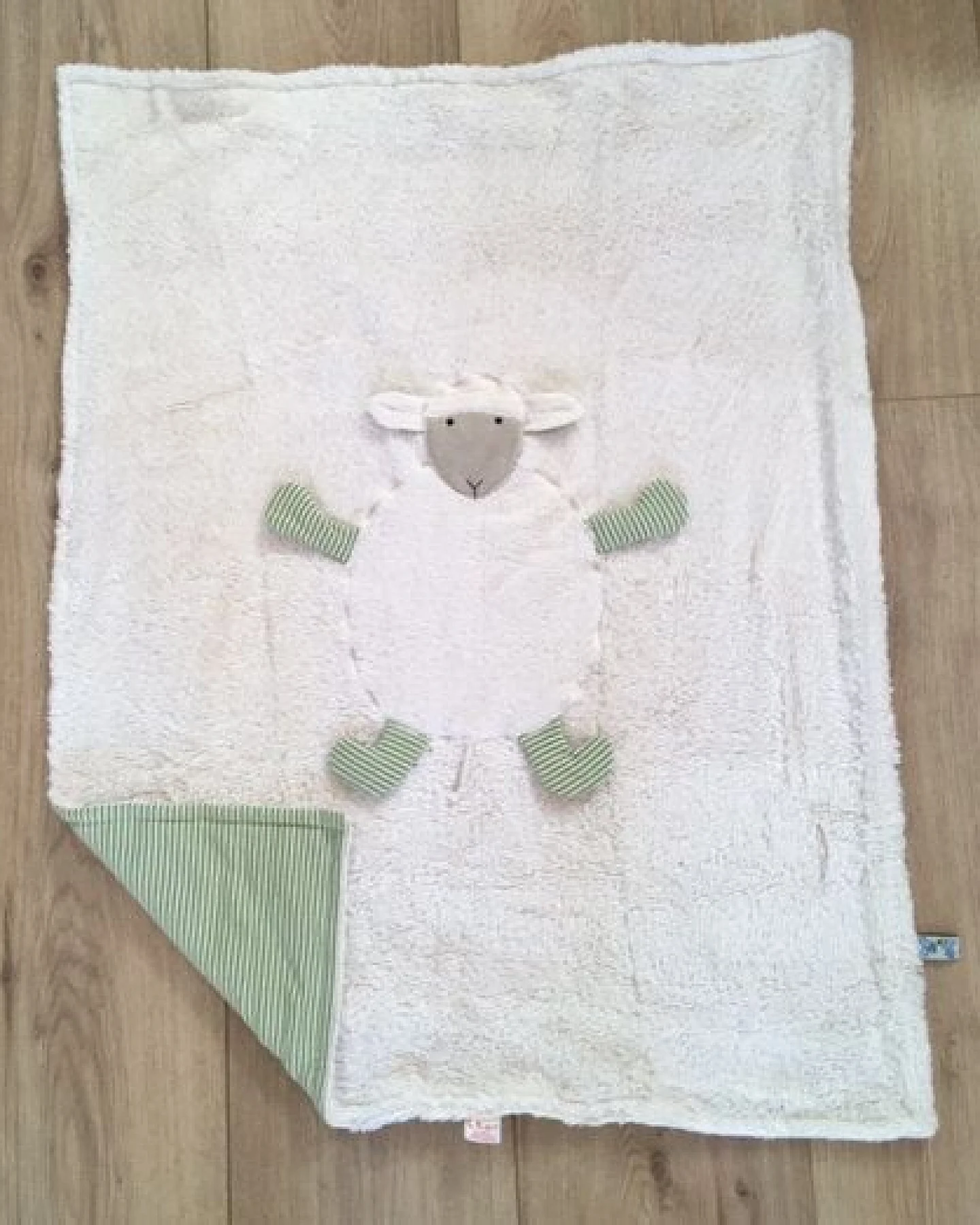Pat und Patty Kuschlige Bio-Babydecke "Schaf", Größe ca . 75 x 100 cm – Ansicht 3