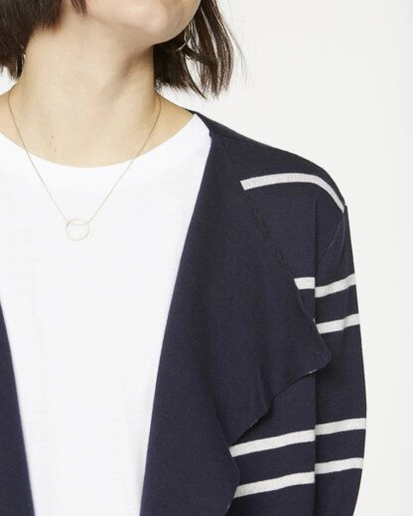 ARMEDANGELS SEVAAL STRIPES - Damen Longcardigan aus Bio-Baumwolle – Ansicht 3