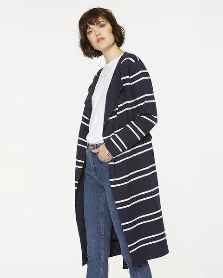 ARMEDANGELS SEVAAL STRIPES - Damen Longcardigan aus Bio-Baumwolle