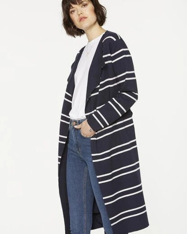 ARMEDANGELS SEVAAL STRIPES - Damen Longcardigan aus Bio-Baumwolle
