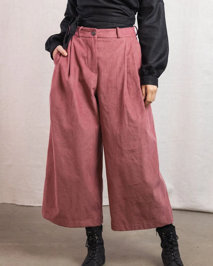 Jyoti Fair Works Damen vegan Culotte Awa Altrosa