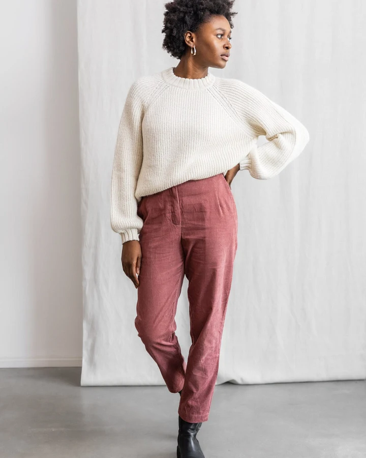 Jyoti - Fair Works Damen vegan Hose Suhrut Alt Rosa
